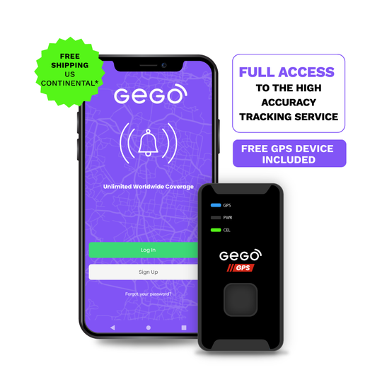 GEGO Tracking Service + Free GPS Device