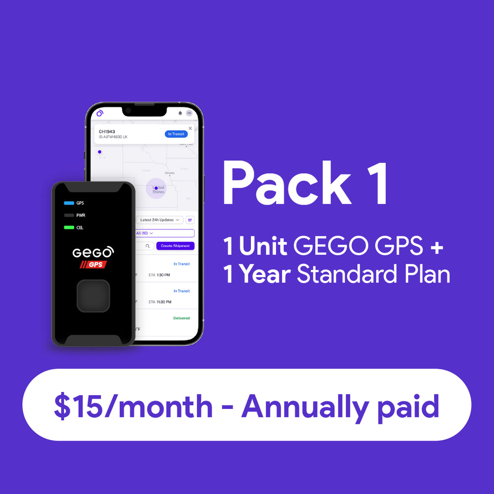 1 GPS Tracker + Annual Plan for Business