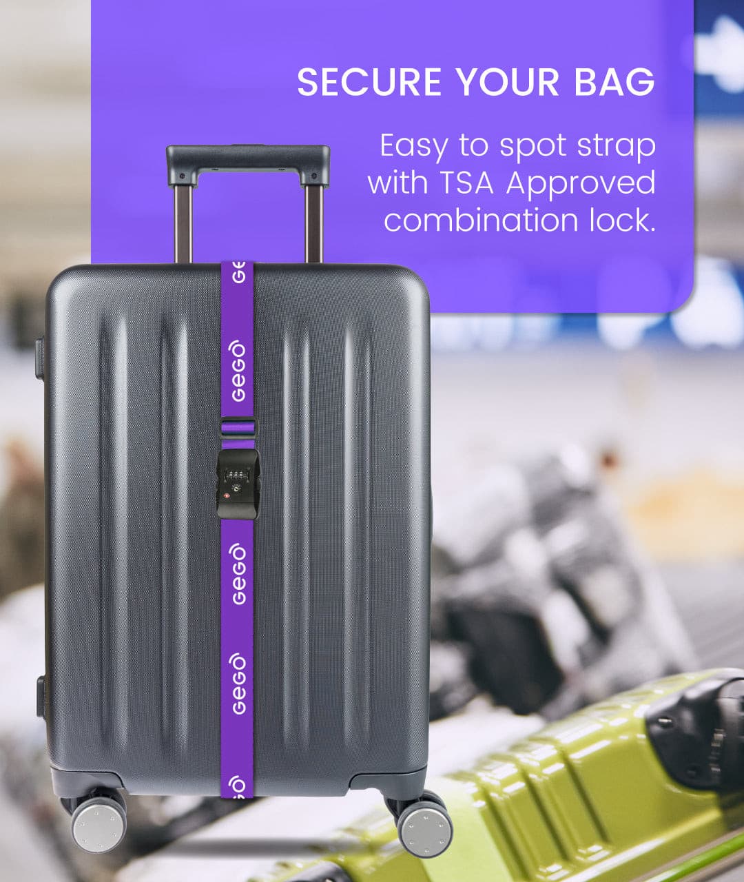 Luggage Strap with Combination Lock