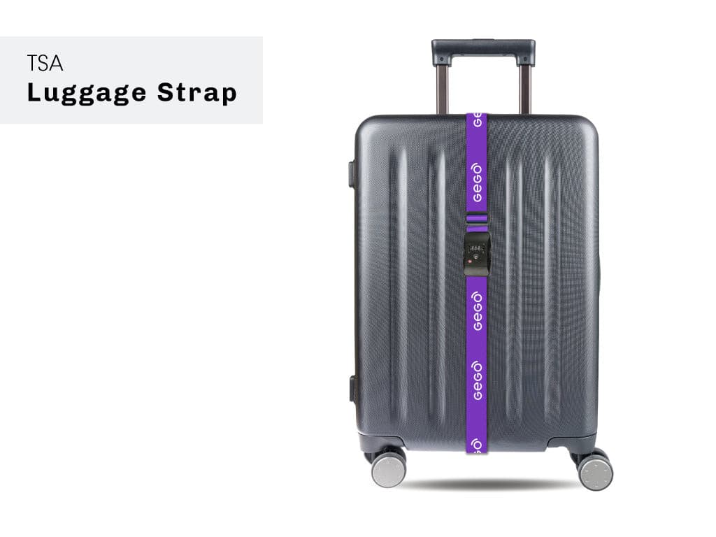 tsa combination lock luggage strap